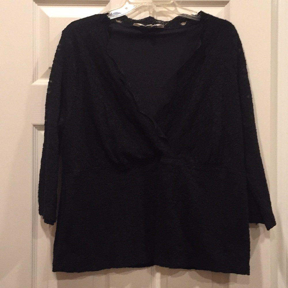 Uniform John Paul Richard lace top.